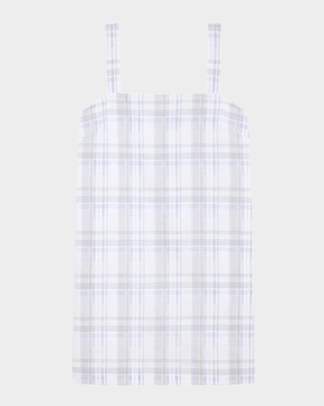 Plaid Mini Shift Dress